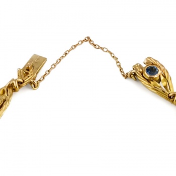 14ct gold Blue Topaz Bracelet
